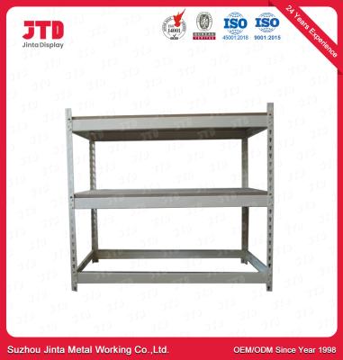 China 3 Layers Boltless Shelving Units 80kg Per Layer Silver 900mm Shelf for sale