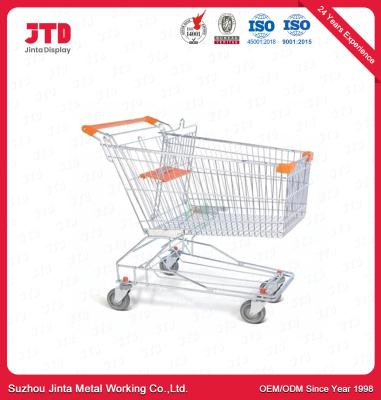 China CE 50KG Small Metal Shopping Cart White 60 Liter Trolley for sale