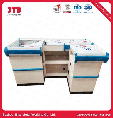 China ODM Grocery Store Checkout Counter 600mm 2000mm White for sale