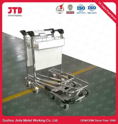 China 3 Wheels Airport Luggage Trolleys CE OEM Stainless Steel for sale