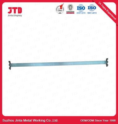 China 1000mm Wall Hook Bar Powder Coated Square Tube With Side Brackets for sale