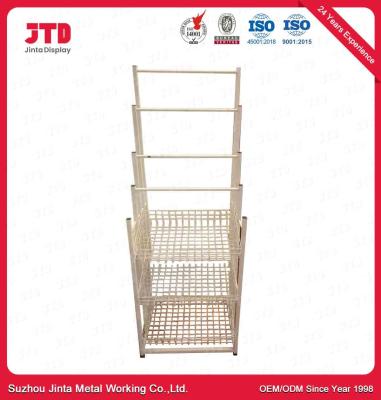 China 50kgs Wire Display Shelving 1.3m 1.8m Wire Storage Racks With Wheels for sale
