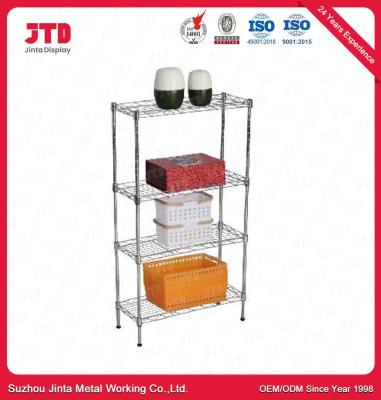 China 72in Steel Wire Shelving With Wheels for sale