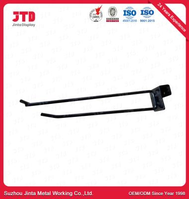 China Black  Metal Beam Hook Double Line Gondola Shelving Parts 250mm 300mm 350mm for sale