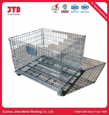 China Chrome Plated Wire Cage Storage Baskets Used In Supermarket And Warehouse for sale