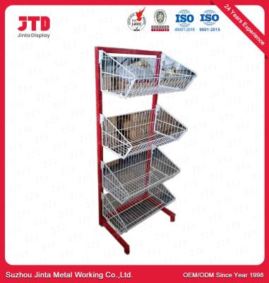 China Supermarket 4 Wire Basket Shelf Used For Stores Promotion for sale