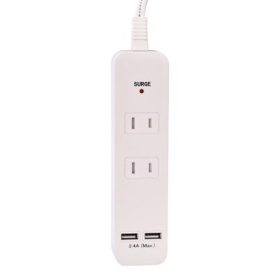 China Convenient Safety 2 Ways Power Switch Extension Socket Power Strip Japan Standard With USB for sale