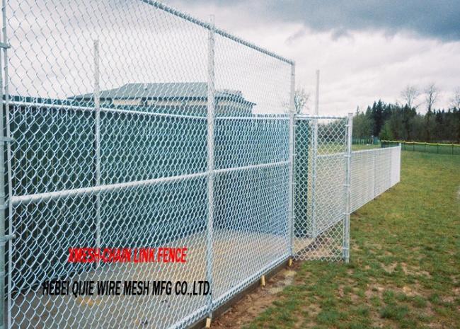 2.5mm-3.0mm Hot DIP Galvanized Chain Link Fence