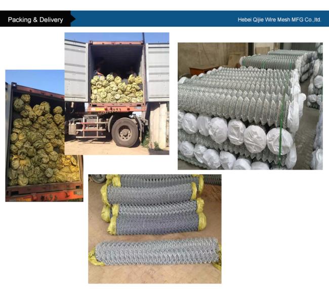 2.5mm-3.0mm Hot DIP Galvanized Chain Link Fence