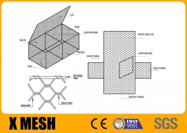 High Quality Galvanized Welded  Retaining Walls Stone gabion basket fence