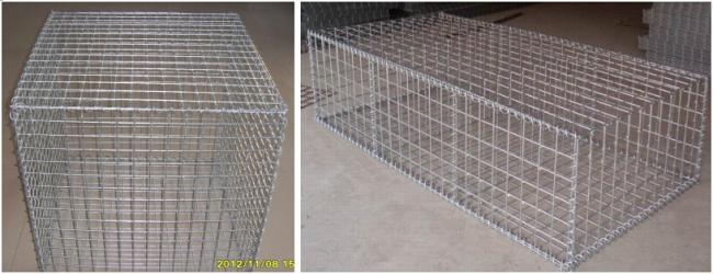 200x100x100 Cm Galvanized Welded Wire Stone Cage Gabion Basket