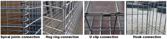 200x100x100 Cm Galvanized Welded Wire Stone Cage Gabion Basket