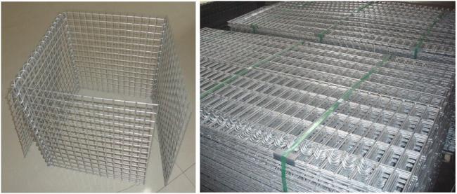 200x100x100 Cm Galvanized Welded Wire Stone Cage Gabion Basket