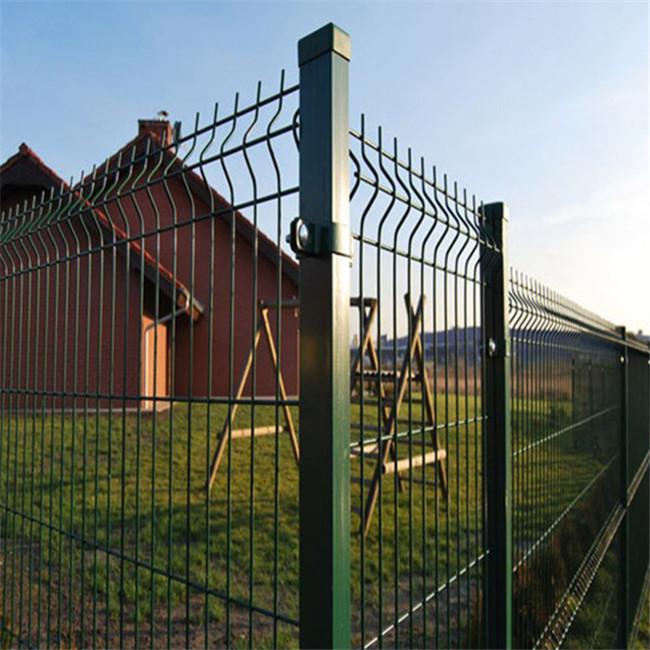 Heavy Gauge Rigid commercial galvanized steel welded curved 3d wire mesh fence