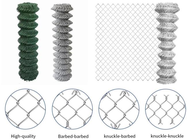 KxT Selvage Chain Link Mesh Fencing 6 Gauge chain link fence 8 feet tall