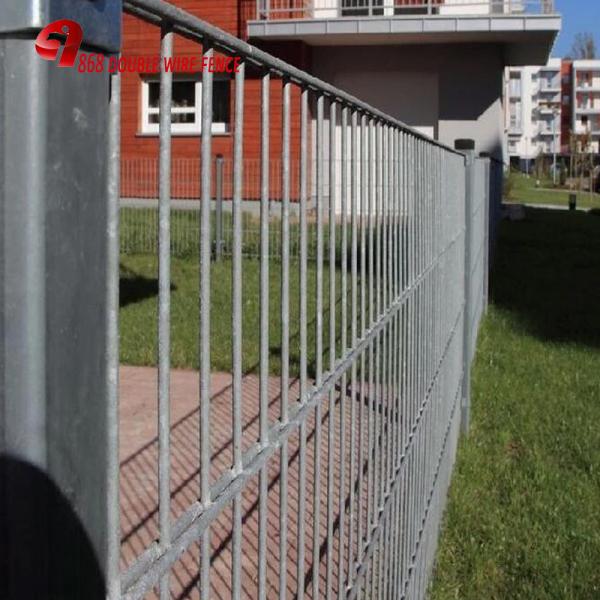 Quality Double Wire Fence 656 868 Galvanized Welded Mesh 2D Fence Panels for sale