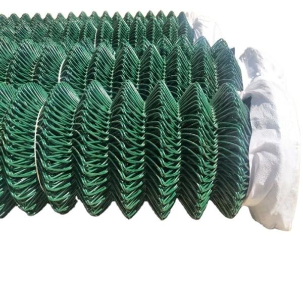 Quality 1.5m X 15m Per Roll PVC Coated Chain Link Wire Fence for sale