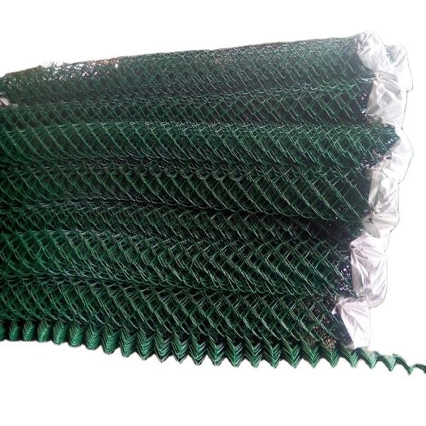 Quality 1.5m X 15m Per Roll PVC Coated Chain Link Wire Fence for sale