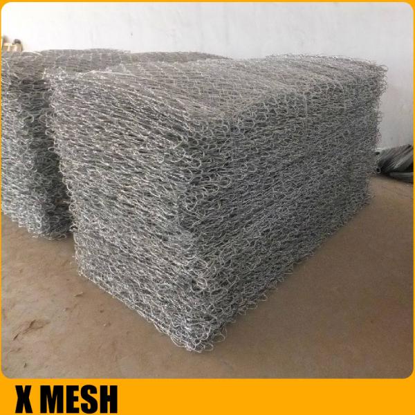 Quality 6x8cm Hole Seawall Protection Pvc Coated Hexagonal gabion basket for retainer for sale