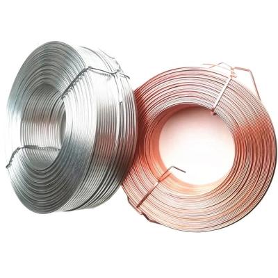 China Cheapest China Factory Copper Zinc Coated  Galvanized Flat Stitching Wire for sale