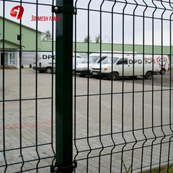 Quality Curved Mesh Fence Panels 2.1m High Colored Hot Dipped Galvanized Triangle for sale