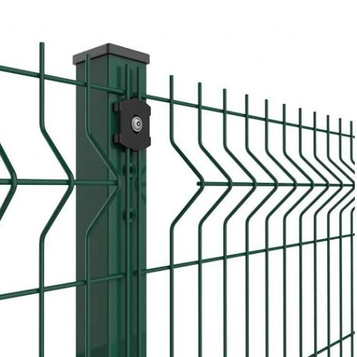 Quality Green Vinyl Coated Decorative 3D Fence Panels Welded Wire Mesh For Playground for sale