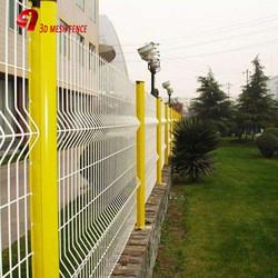 Quality Green Vinyl Coated Decorative 3D Fence Panels Welded Wire Mesh For Playground for sale