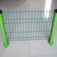 Quality Green Vinyl Coated Decorative 3D Fence Panels Welded Wire Mesh For Playground for sale