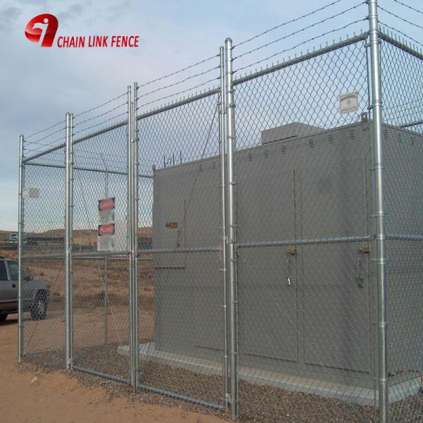 Quality Diamond Wire Fencing Cyclone Wire 50x50mm Mesh Size galvanized chain link fence for sale