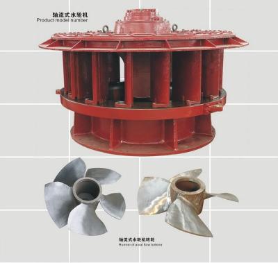 Chine coureur vertical de la charge d'eau de la turbine 60m de 2500kw Kaplan 5.3m3/S 1.3m à vendre