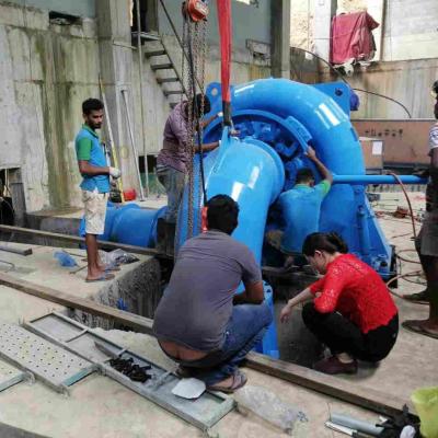 China Lâmina fixa Kaplan vertical 100 cabeça hidroelétrico da água do gerador 16m do quilowatt à venda