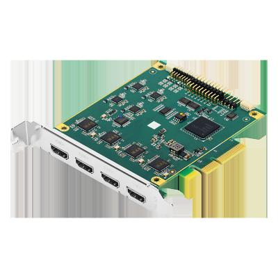 China Cartão de captura de vídeo de streaming PCIe 4U VMix com 4 entradas HDMI à venda
