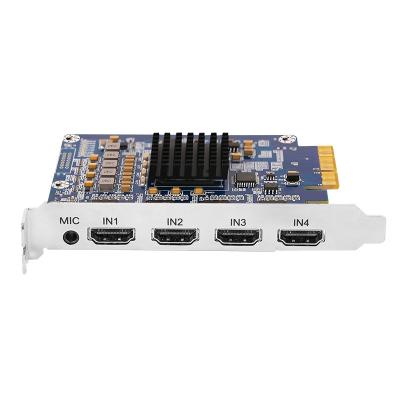China TC200N4 4 Channels 1080P60 PCIe HDMI Video Capture Card Multipurpose for sale