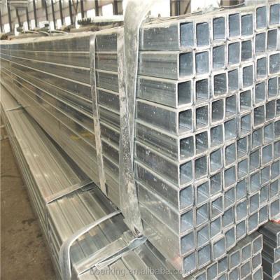 China 30g 40g 50g 60g Gi Steel Rectangular Steel Tubing Hot Rolled Or Cold Rolled for sale