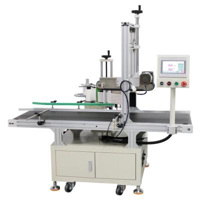 China Fully Automatic Desktop Plane Flat Labeling Machine for Square Bottle Doypack Printer for sale
