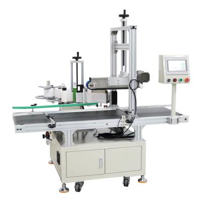 China accuracy Plastic Adhesive Two Side Manual Pasting Automatic Flat Labeling Machine for sale