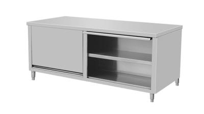 China Stainless Steel Commercial Kitchen Work Table Sliver For Restaurant / Hotel for sale