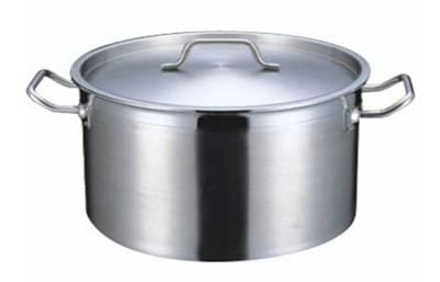 China Commercial Short Stainless Steel Cookwares / Soup Pot 32L For Catering Industry for sale