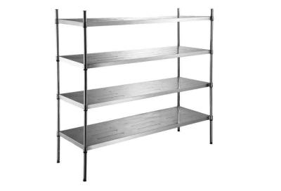China 4 Tier Commercial Kitchen Stainless Steel Shelving Units SS304# / 201# / 430# for sale