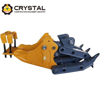 China Custom Excavator Hydraulic Rotating Grapple Log / Ironware Grab For Excavator for sale