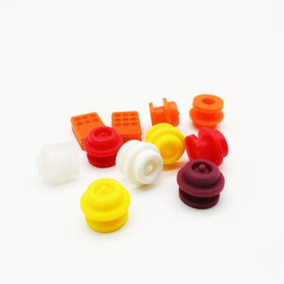 China Silicone Rubber parts and stopper  with  different colors and customer shape for sale