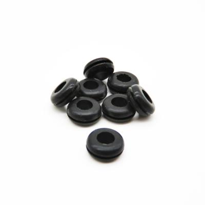 China 70A Molded Rubber Parts 100ppm Grommet Rubber Gasket Cable Wire Seal Pipe for sale