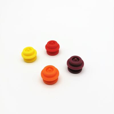 China 65A Silicone Rubber Seal Bathroom Drain Stopper Colorful for sale