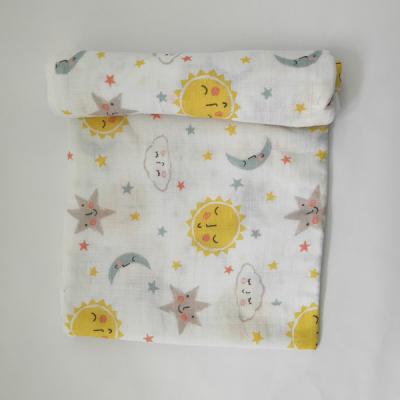China Thin Baby Snuggle Wrap Blanket , Plush Milestone Easy Swaddle Blankets for sale