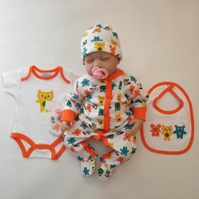 China Autumn Romper Suit Baby Boy Trendy Premature Little Boy / Girl Infant Clothing Outfits for sale