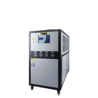 China 20HP Double Compressor Industrial Chiller R22 / R407C Water Cooled Screw Chiller zu verkaufen