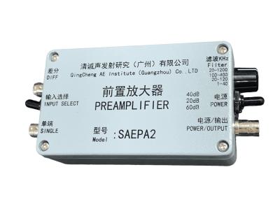 China Frecuencia 10kHZ-2.0MHZ de la respuesta del preamplificador del sensor de la emisión acústica del PAS en venta