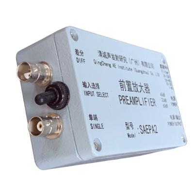 China Acoustic Emission Preamplifier _28V DC _20/40/60dB Gain _ Filters _BNS Connector for sale