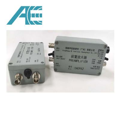 China PAS Acoustic Emission Testing Equipment Preamplifier With Selectable Gain 20/40/60 DB for sale
