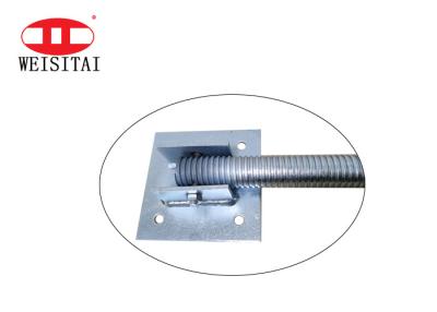 China Adjustable Q235 Steel Scaffolding Swivel Screw Jack Base Plate for sale